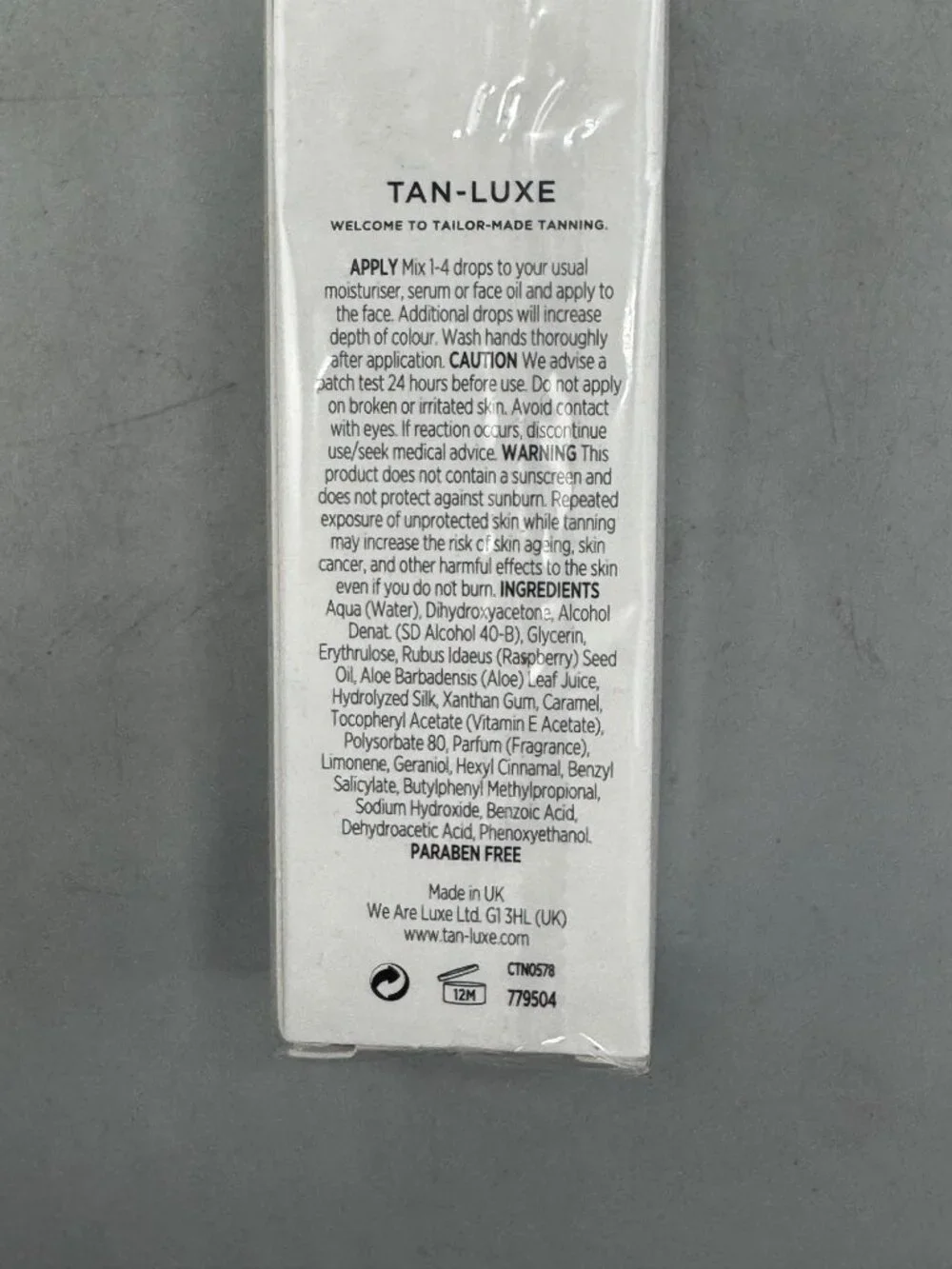 Tan-Luxe The Face Illuminating Self-Tan Drops Light/Medium 20ml New